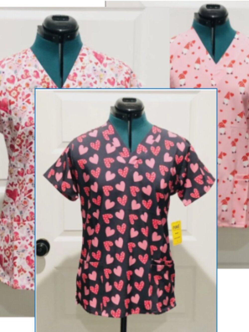 NWT Revel Scrub Top Bundle Of 3 Size Small